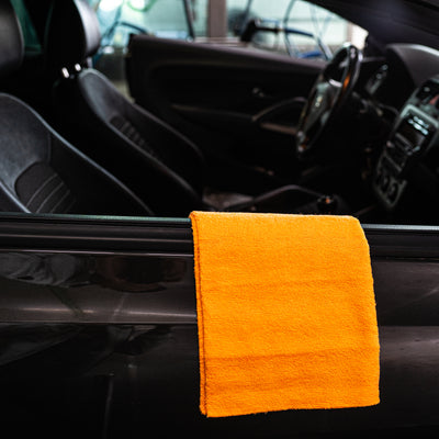CMS Warpknitted Towel 400 GSM 3pack - Orange - CarMeetSupply